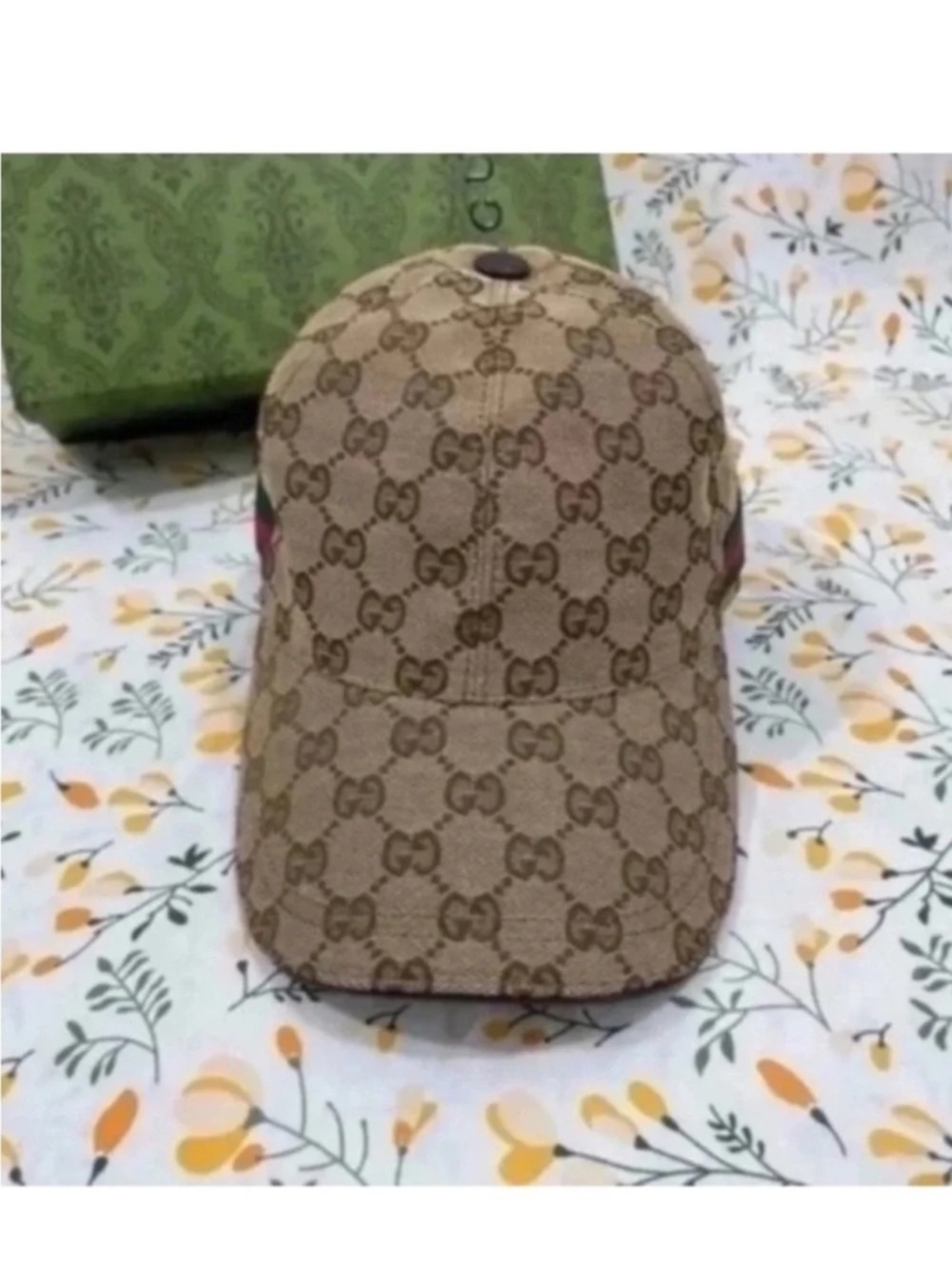 Gucci GG Canvas Baseball Cap Hat Size S With Box Authentic